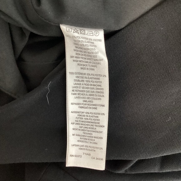 French Connection Whisper Ruth Knit Black Scallop Sheath Dress - Picture 7 of 7